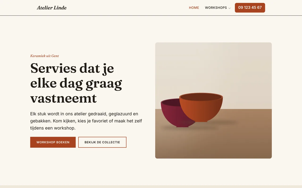 Voorbeeld van Atelier